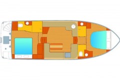 Grundriß Motoryacht Advantage 38 D 133 ab Brandenburg
