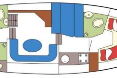 Motoryacht-Antoinette-Holland-Grundriß