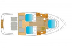 Grundriß Motoryacht Bravoure 40 Brandenburg