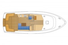 Grundriß Motoryacht Bravoure 40 Brandenburg