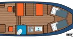 Grundriss Motoryacht Mimosa Holland