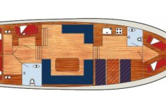 Grundriß Motoryacht Tango Holland