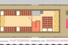 Grundriss-Dachgeschoss-Vaarhuis-Hausboot-mit-Skipper-Holland